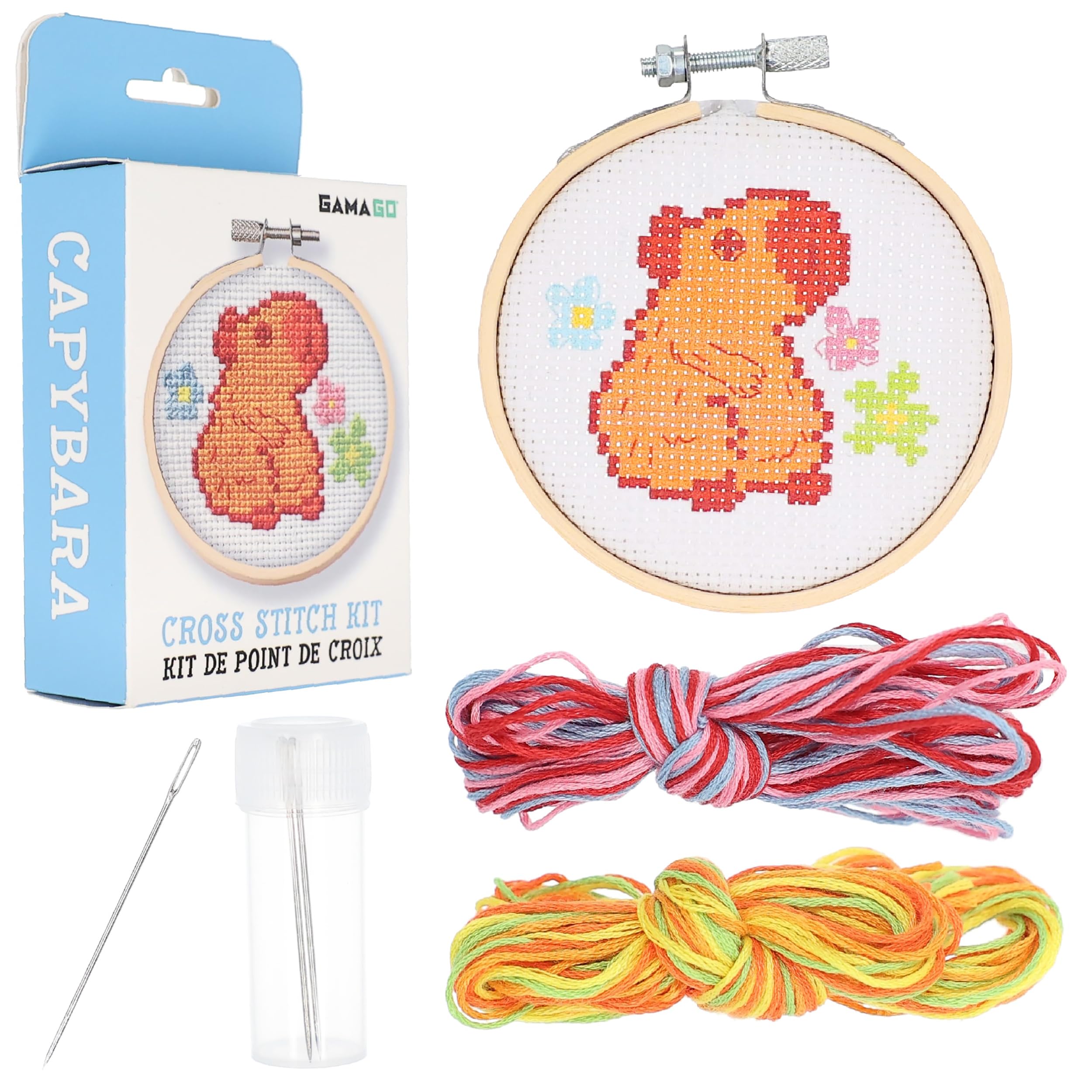 Amazon.com: GAMAGO Capybara Cross Stitch Embroidery Kit – DIY